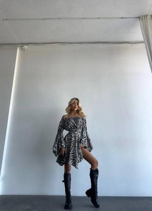 Сукня зебра