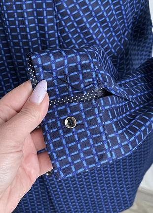 Мужская теплая рубашка в клетку на флисе зима осень