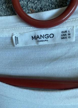 Mango футболка белая3 фото