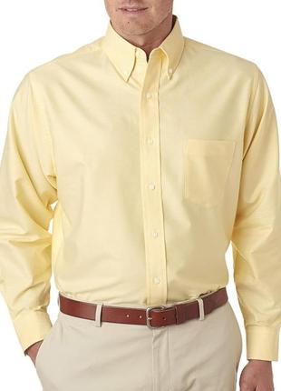 Пастельная желтая рубашка с длинным рукавом brook taverner