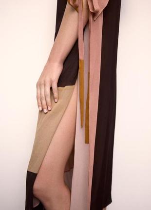 Платье асимметричное с принтом zara new2 фото