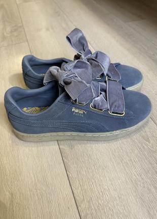 Фірмові жіночі замшеві кросівки кеди puma,р. 39