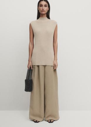 Топ трикотажний в рубчик massimo dutti s