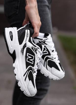 Кроссовки женские, new balance 530 white black