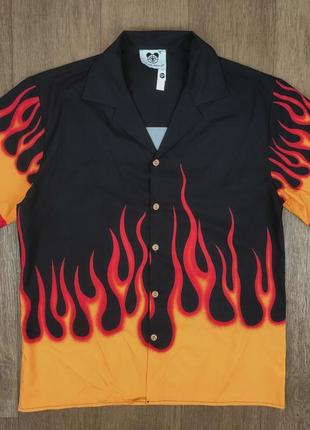 🔥 🔥 🔥 гавайская рубашка tide bear черная рубашка тенниска поло гавайка мужская пляжная футболка огонь