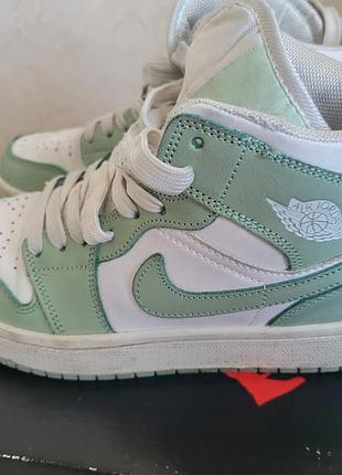 Снікерси nike air jordan 1 green