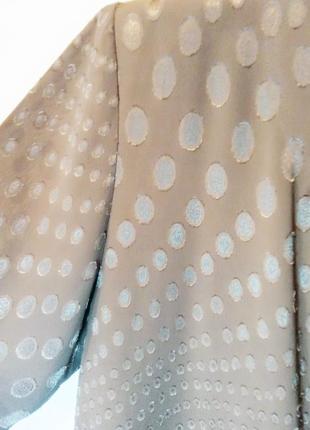 Блузка с декоративными пуговицами, бежевый размер 58 (4xl)3 фото