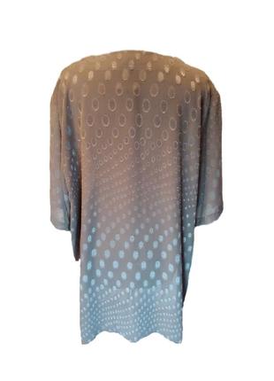 Блузка с декоративными пуговицами, бежевый размер 58 (4xl)2 фото