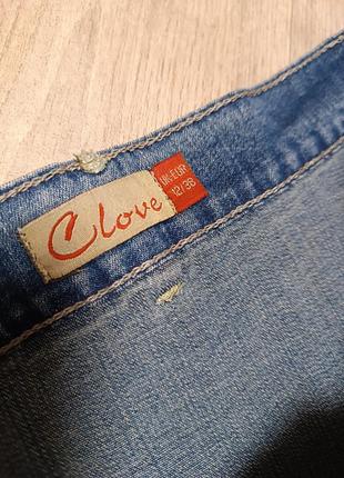 Джинсовая юбка со складками clove6 фото