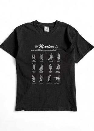 Вінтажна футболка з морськими вузлами