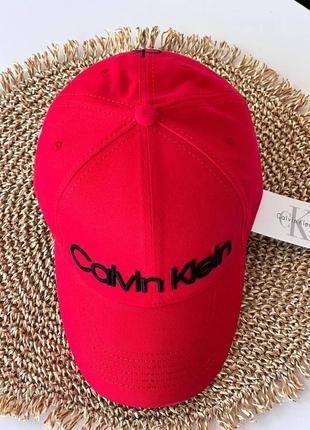 Бейсболка calvin klein унисекс регулируется застёжкой 100% коттон1 фото