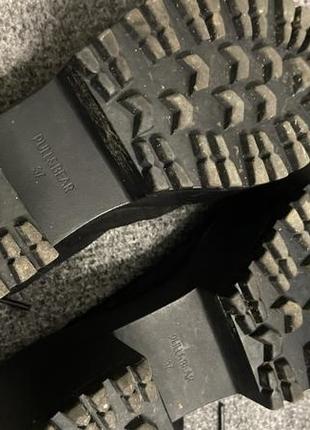 Черные босоножки pull bear на платформе со шнурками замш эко кожа 37 размер7 фото