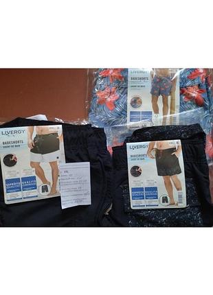 Батал! мужские пляжные купальные шорты livergy, р. 2xl/60-62