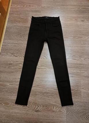 Черные джинсы скинни на высокой посадке skinny jeans ltb