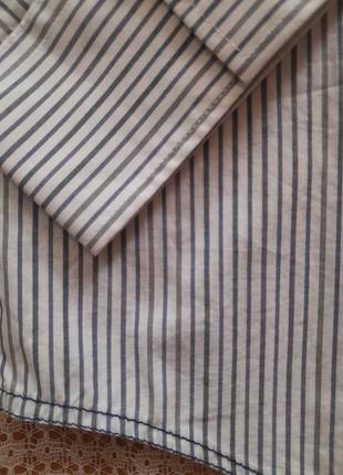 Рубашка трансформер в полоску с длинным рукавом sonetti3 фото