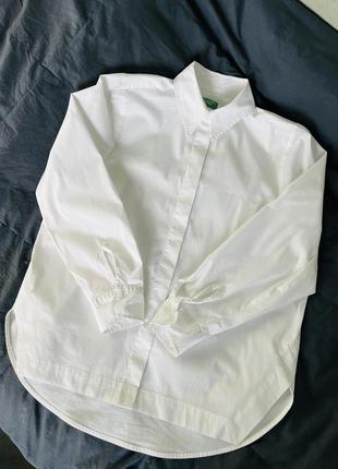 Белая рубашка benetton