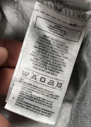 Сірий оверсайз світшот adidas 5