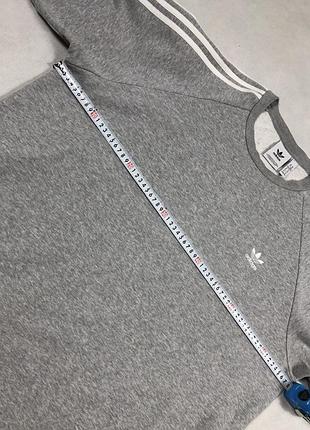 Сірий оверсайз світшот adidas 8