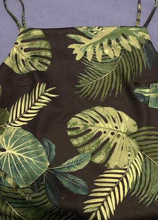Трикотажний сарафан сукня рослинний принт asos3 фото