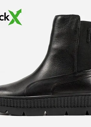 Сапоги кожаные puma by r!hanna chelsea “black” ❗️ sale ❗️