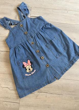 Джинсовий сарафан disney 98-104