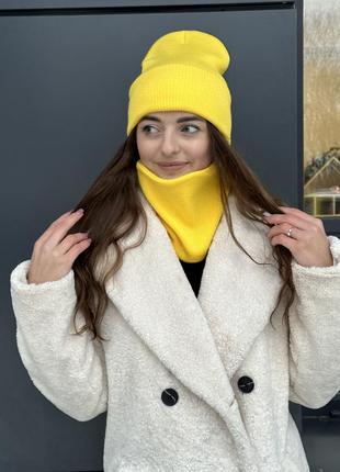 Базовая молодежная шапка-лопата женская