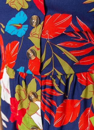 Женский сарафан с цветочным принтом, цвет синий, 221r1932-45 фото