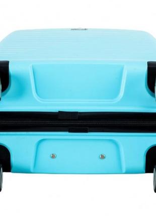 Дорожный чемодан полипропилен голубой (101л) арт.33703 l.blue (l) snowball франція2 фото
