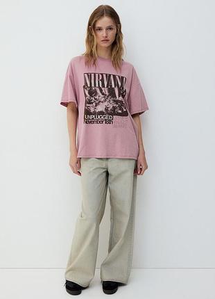 Бавовняна футболка nirvana h&m 1227727062