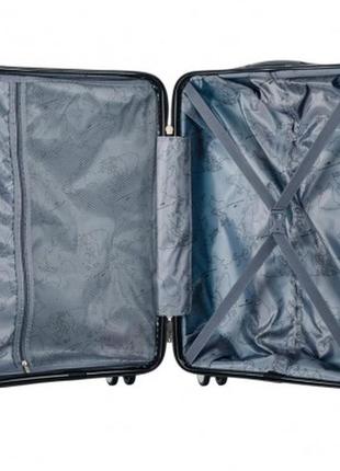 Дорожный чемодан полипропилен голубой (101л) арт.33703 l.blue (l) snowball франція5 фото
