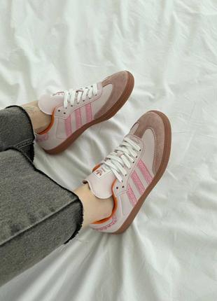 Кроссовки adidas samba pink10 фото