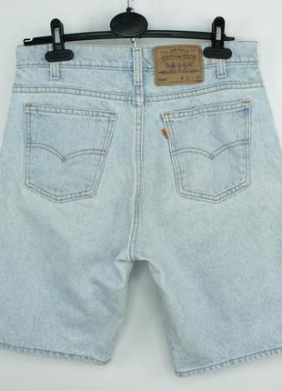 Вінтажні джинсові шорти levi's 550 orange tab denim shorts made in usa