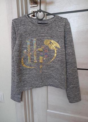Фирменный свитшот свитер светер кофта джемпер гарри поттер harry potter для девочки 9-10 лет 140