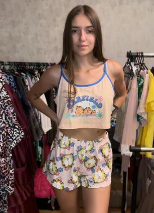 Піжама шортами одяг для сну прімарк primark