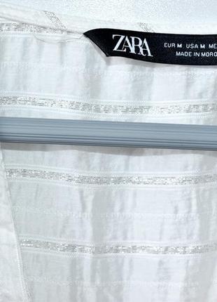 Zara стильна блуза з пишними рукавами в стилі cos mango cerano arden guess massimo dutti2 фото