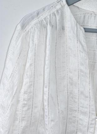 Zara стильна блуза з пишними рукавами в стилі cos mango cerano arden guess massimo dutti5 фото