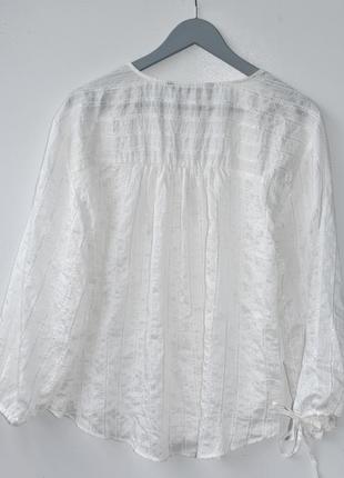 Zara стильна блуза з пишними рукавами в стилі cos mango cerano arden guess massimo dutti7 фото