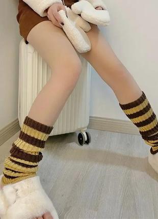 Гетры теплые тик ток носки чулки гольфы длинные носочки кружевные гипюровые сексуальные ан...