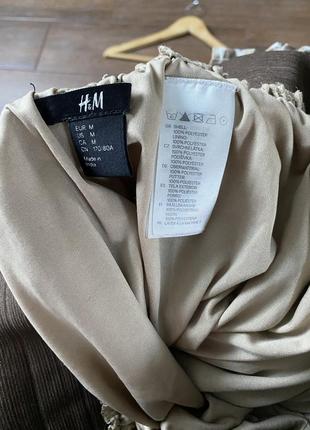 Шифоновая леопардовая юбка на резинке с карманами5 фото