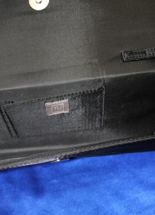 Сумочка клатч клатчик сумка кошелёк органайзер чёрный акссесуар на плечу кисть в руку под вечернее п6 фото