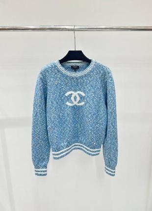 Свитер голубой