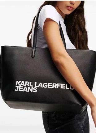 Сумка karl lagerfeld черная шопер 2