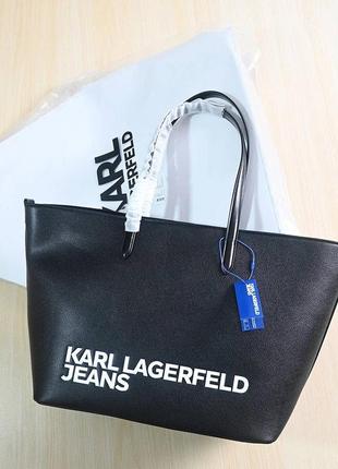 Сумка karl lagerfeld черная шопер 6