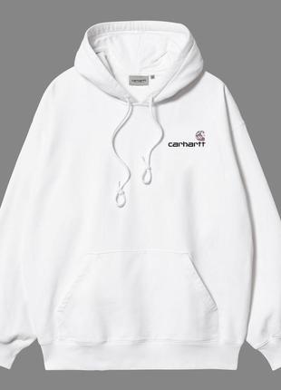 Худи кархарт белое худи carhartt2 фото