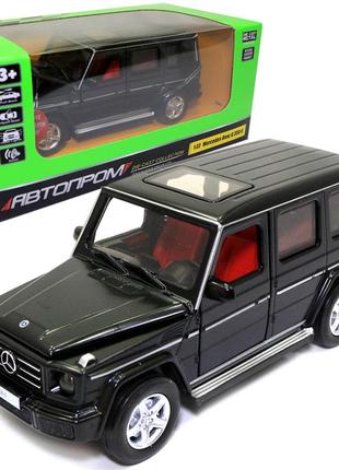 Игрушечная машинка металлическая «mercedes-benz g 350 d» автопром гелендваген, черный, 14*6*5 см, (68436)