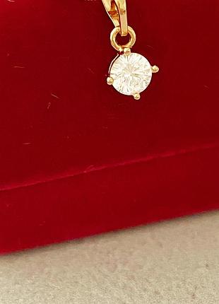 Позолоченный набор: позолоченная цепочка 50см, 55см, 60см и кулон, позолота