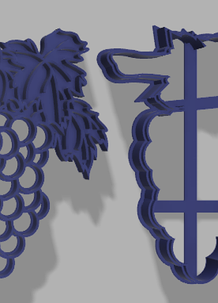 Форма для пряників гілка винограду