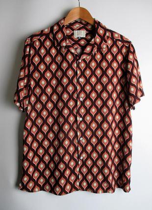 Шведка/рубашка george - viscose vintage patterns shirt