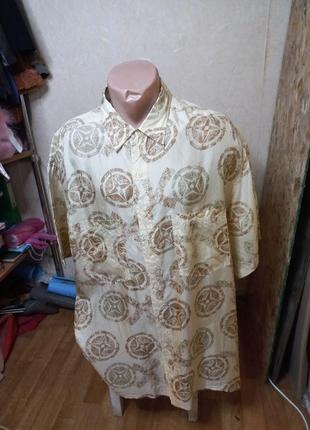 Вінтажна шовкова сорочка 48 розмір c&a