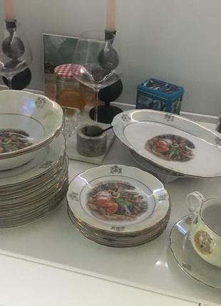 Срочно 🔥 винтажный набор сервирочных тарелок / madonna by kahla /германия7 фото